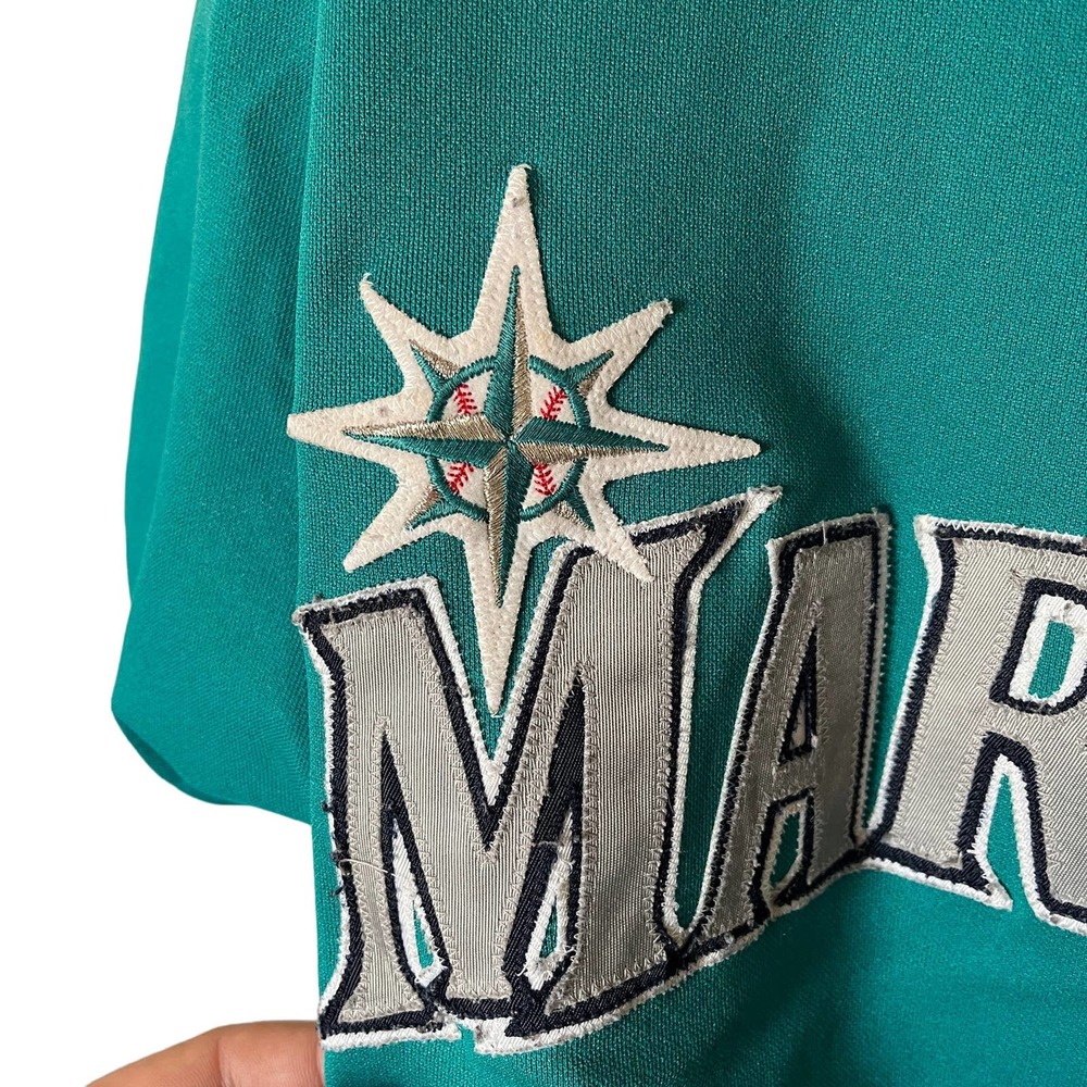 Majestic Vintage 1994 Ken Griffey Jr. Sz Medium Teal Baseball Jersey - Picture 5 of 15